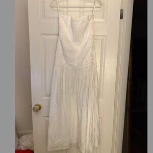 Sir The Label Ivory Xanthe Strapless Dress